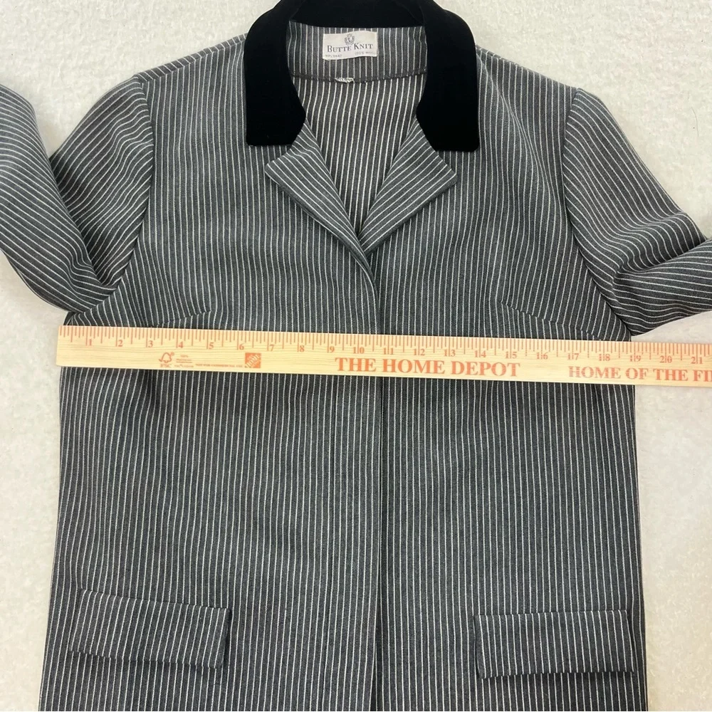 Vintage Butte Knit Wool Striped Coat - Picture 5 of 8